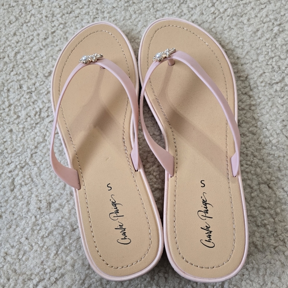 Charlie Paige Blush Sandals with Starfish Detail - Picture 5 of 9